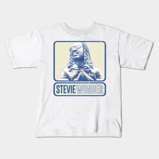 Stevie Wonder /// Faded Style Retro Fan Design Kids T-Shirt